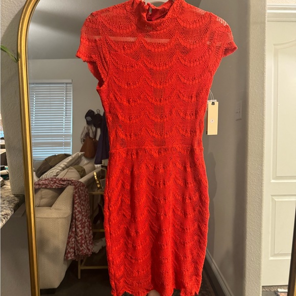 Free People Nightcap Red Lace Dress - Picture 11 of 11